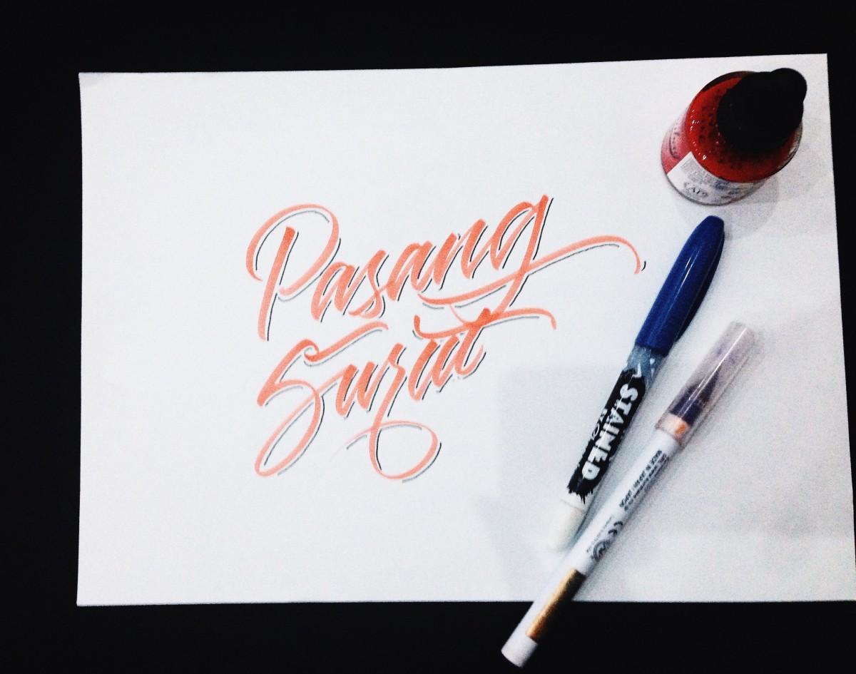 Pasang Surut (Surabaya Utara), Ajak Kenali Tipografi lewat Calligraphy & Lettering